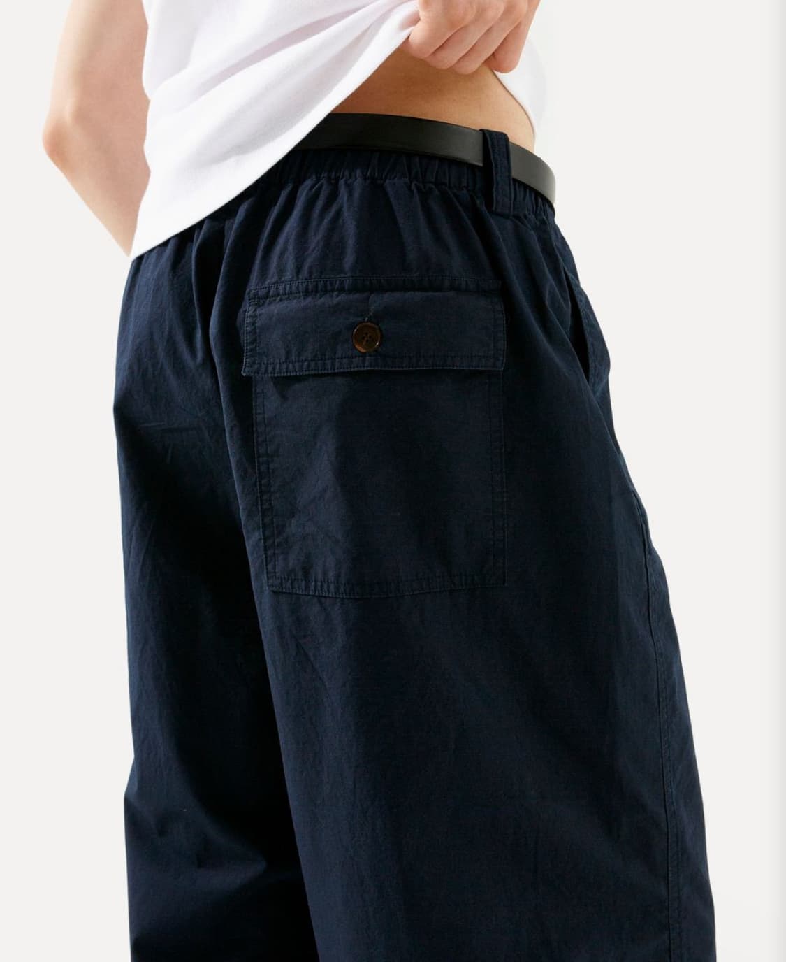 라벨아카이브 Sonnet ease-fit pants navy 3사이즈 새 상품이미지4