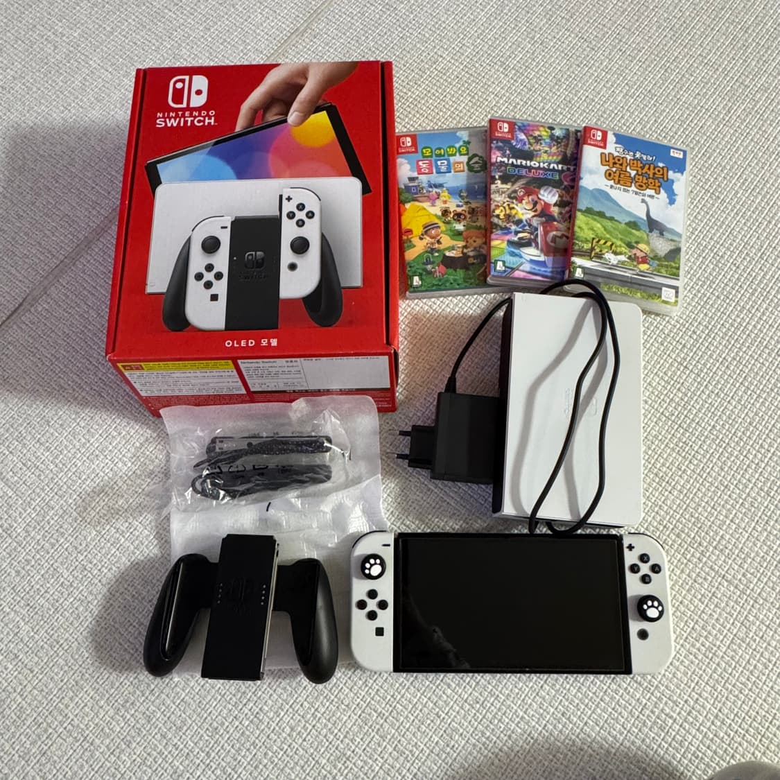 닌텐도 스위치 oled 화이트 풀박스 상품이미지1