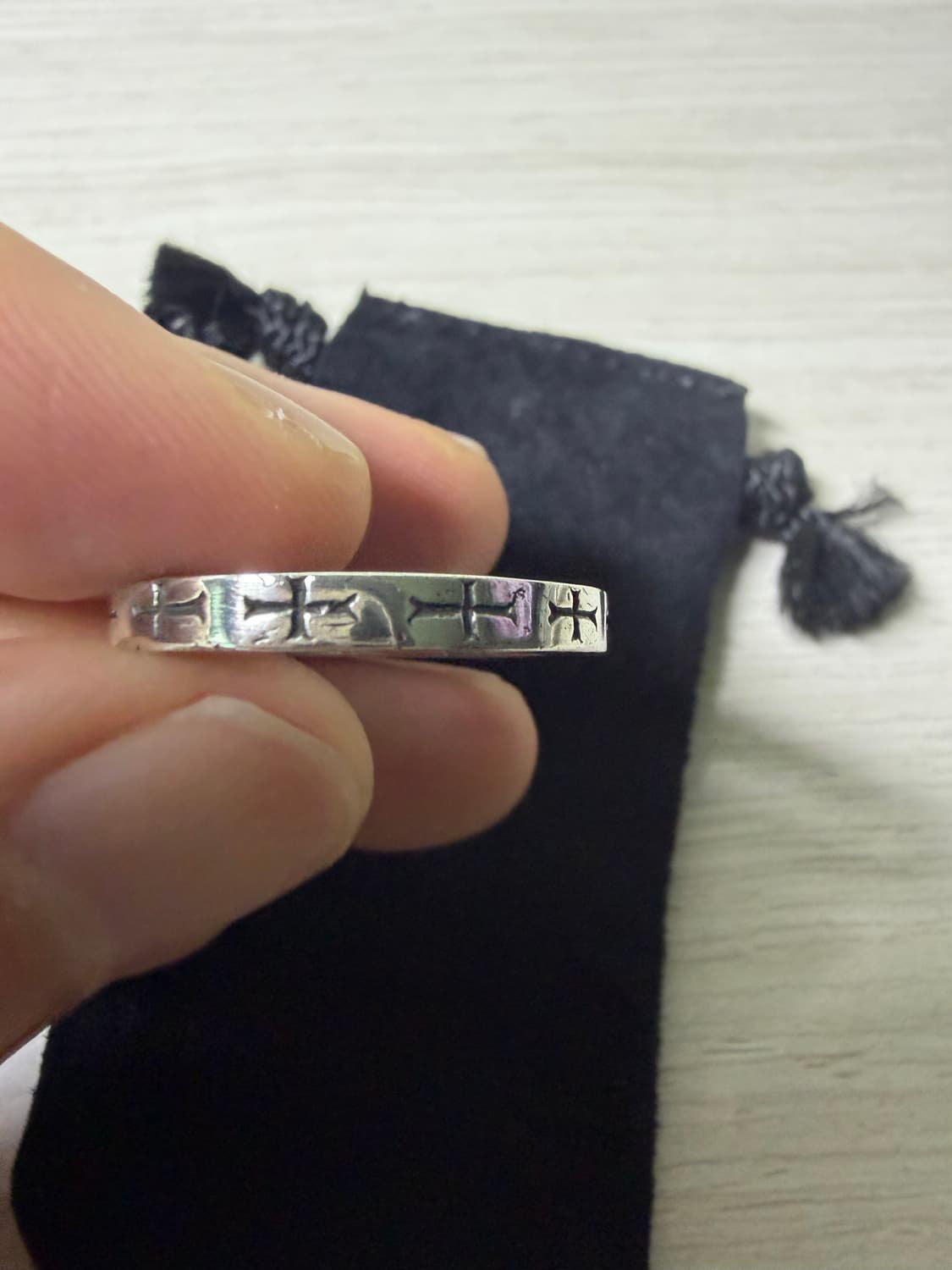 [us8] 크롬하츠  퍽유링 3미리 스페이서 링 반지 상품이미지5