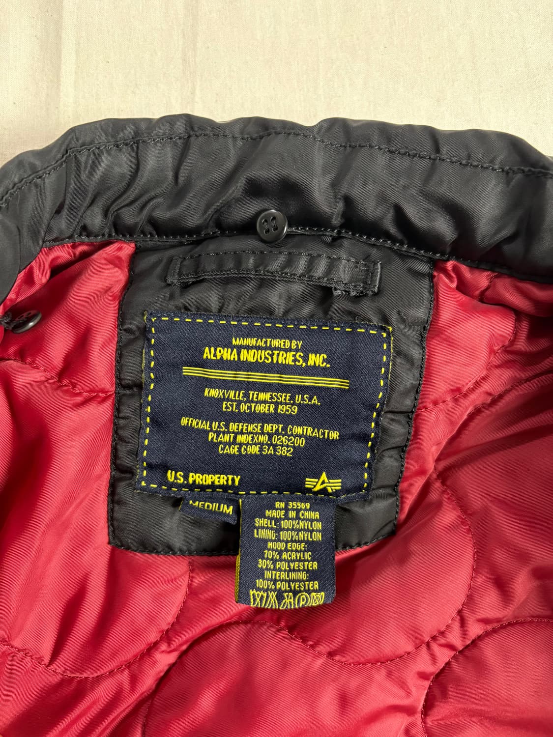 Alpha Industries 알파인더스트리 Ma-1 플라이트자켓 M 상품이미지5