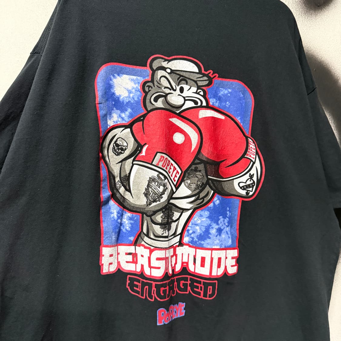 90s USA Popeye 빅사이즈 뽀빠이 프린팅 반팔 티셔츠 상품이미지4