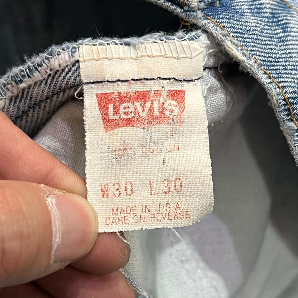 USA 리바이스 505 오렌지탭 데님팬츠y14166 상품이미지7