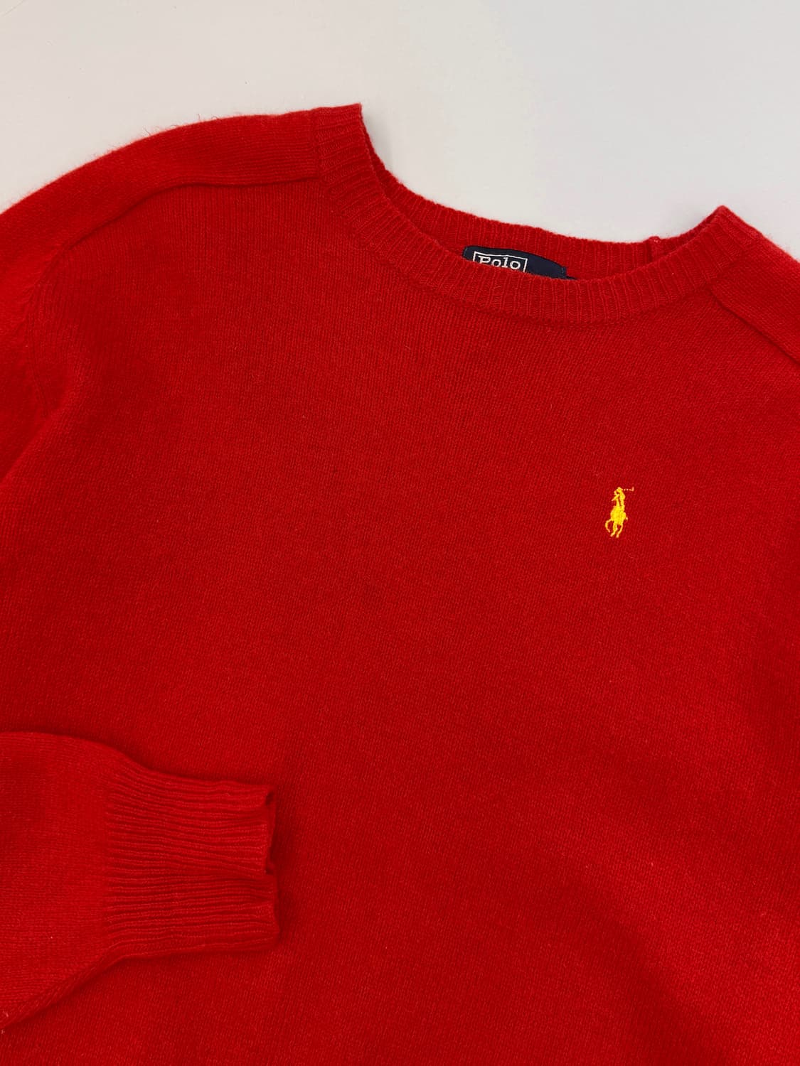 폴로 랄프로렌 루즈핏 91‘s 딥레드 울 니트 상품이미지3