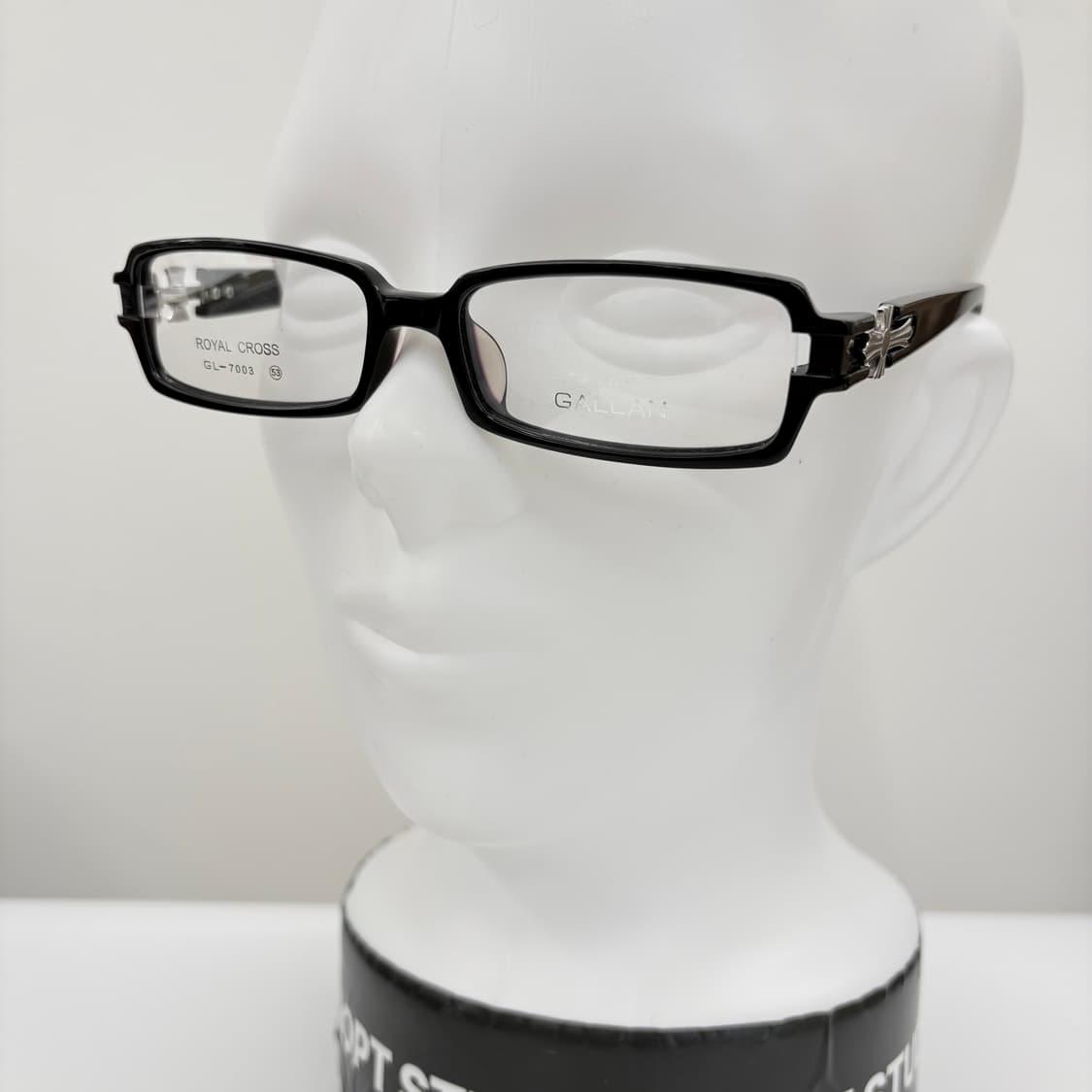 GALLAN 블랙실버 십자가 빈티지 뿔테 상품이미지6