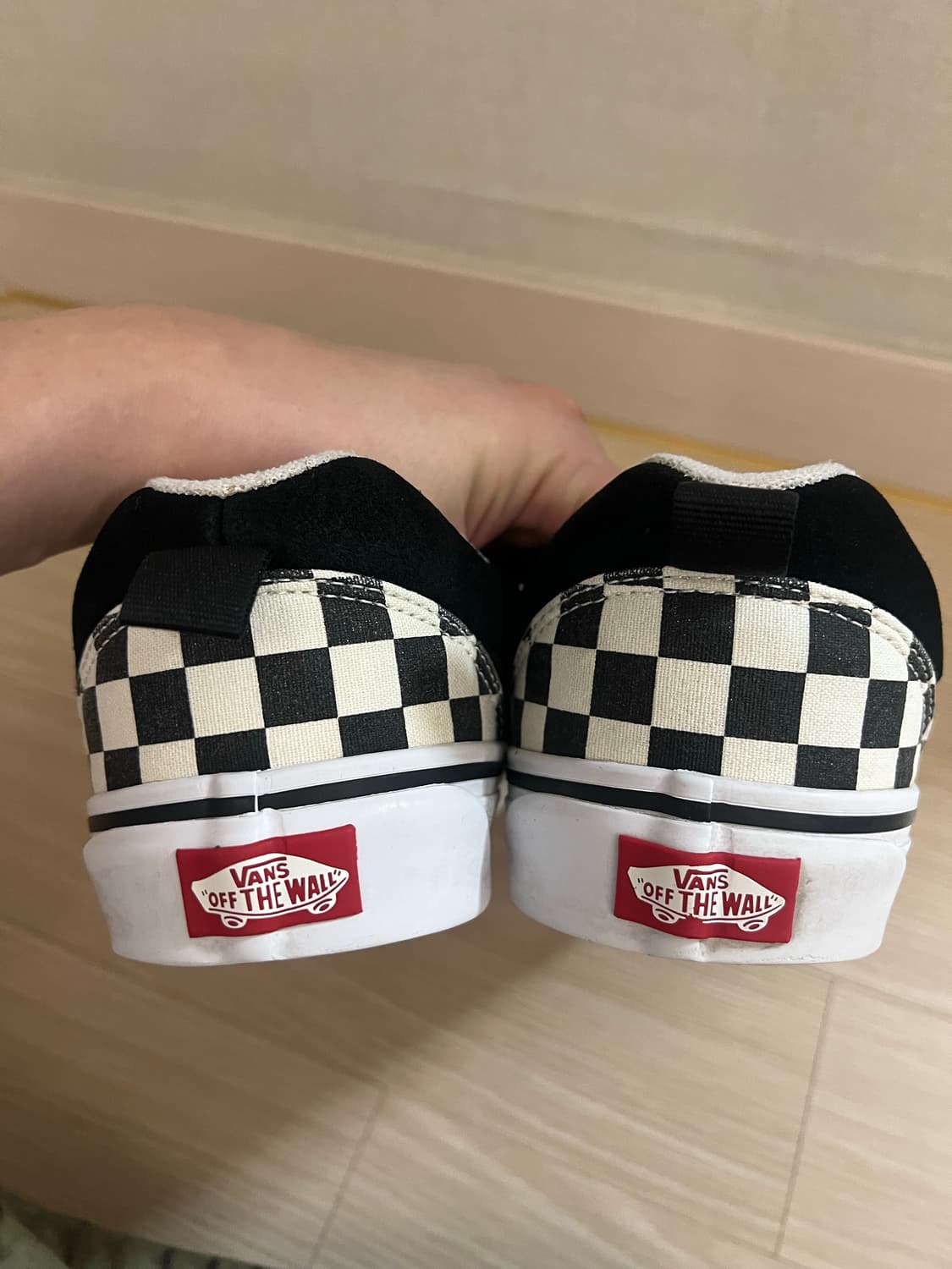 [270] 반스 체커보드 뉴 슬립 블랙 화이트 상품이미지5