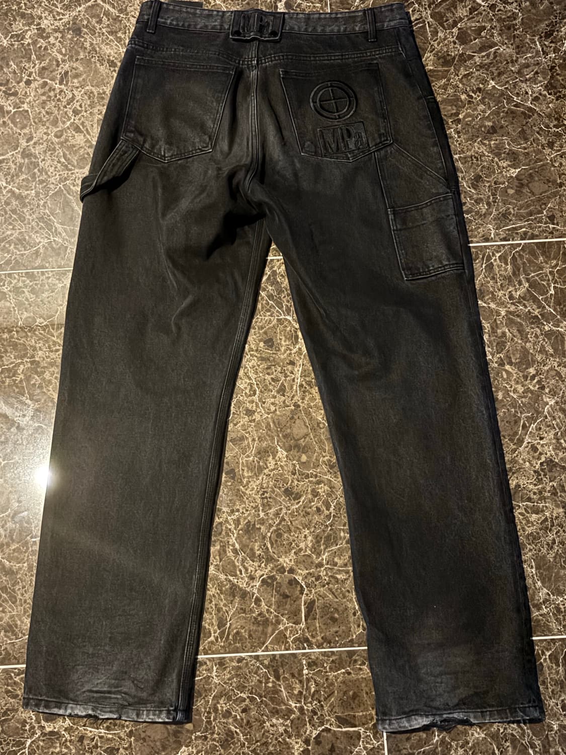 플라스틱프로덕트 MPa PAINTER DENIM PANTS (BLACK) 상품이미지2