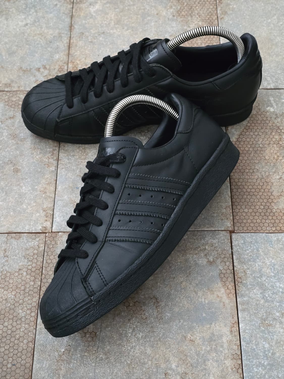 (260)아디다스 슈퍼스타 80s 트리플 블랙 상품이미지3