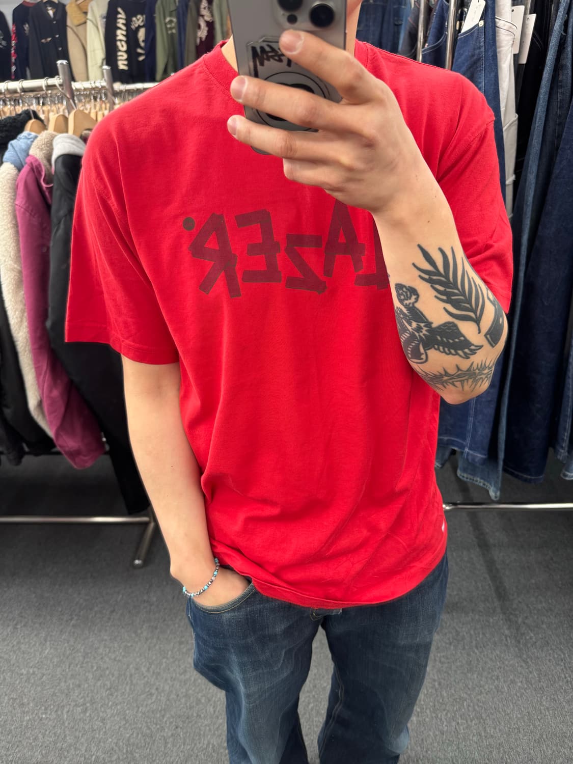 XL)나이키 빈티지 BLAZER 프린팅 반팔 상품이미지1