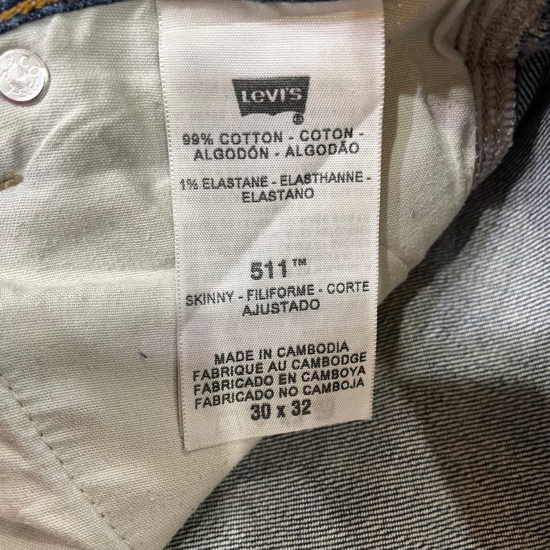 Levi's 511 리바이스 데님 팬츠 W30 L32 상품이미지9