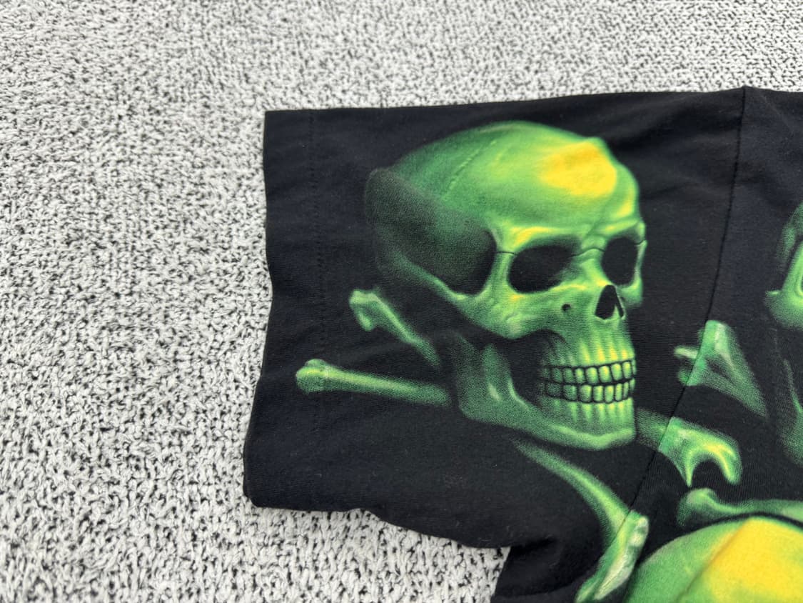 90s 스컬 프린팅 티셔츠 상품이미지4