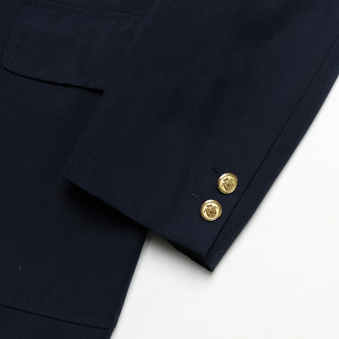 gold button 3roll2 dark navy blazer 상품이미지3