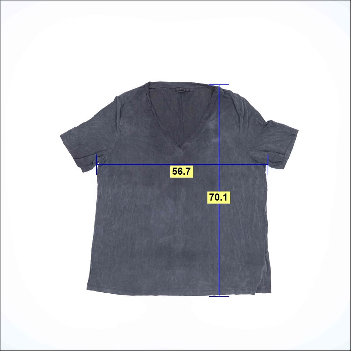 L 코스 브이넥 반팔티 0407H1 상품이미지6