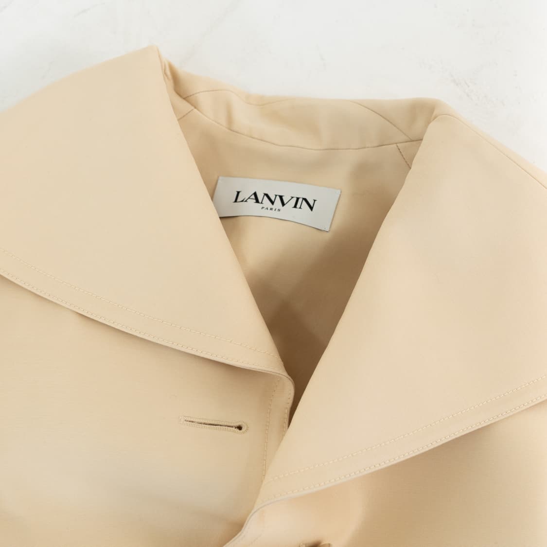 LANVIN (랑방) 21S/S 실크 울 블렌드 스윙 코트 상품이미지7