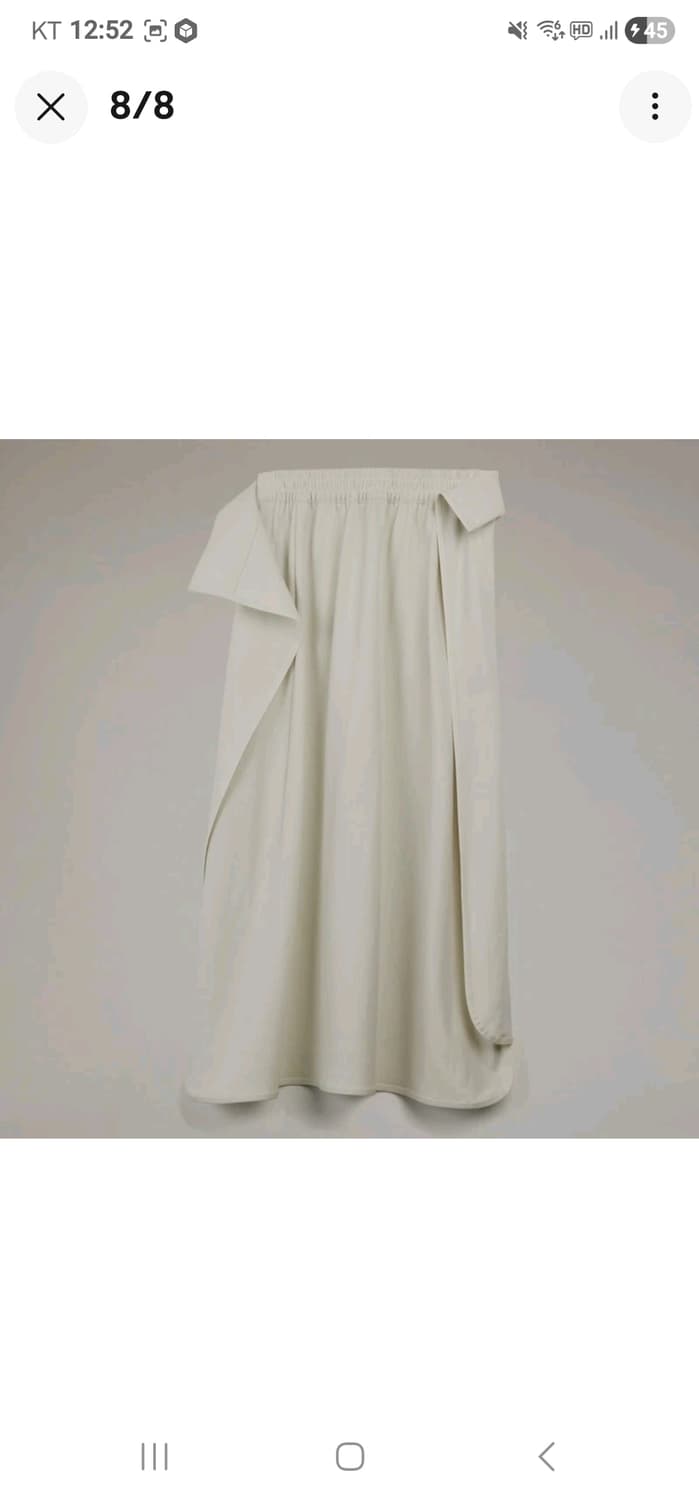 Y-3 트랙 미디 스커트 오프 화이트 요지 야마모토 상품이미지8