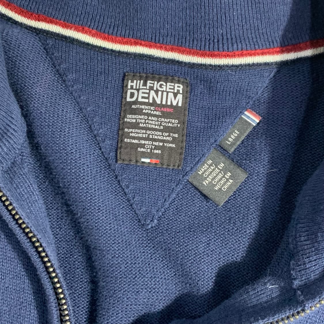 타미힐피거 니트 집업  ⦿ 상품이미지3