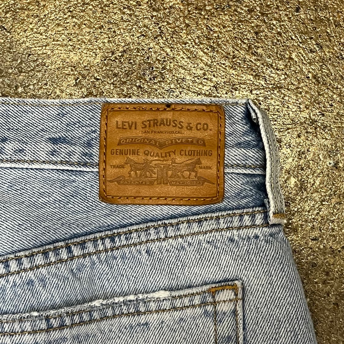 미국 리바이스 프리미엄 와이드 데님 팬츠 10부 상품이미지10