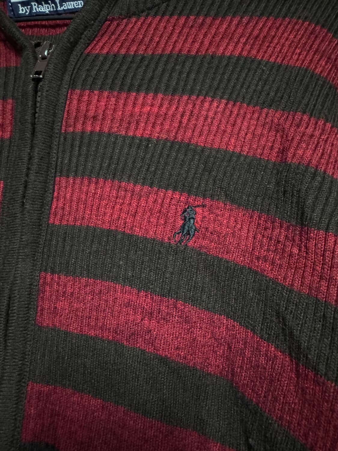 폴로 니트 후드집업 M 상품이미지4