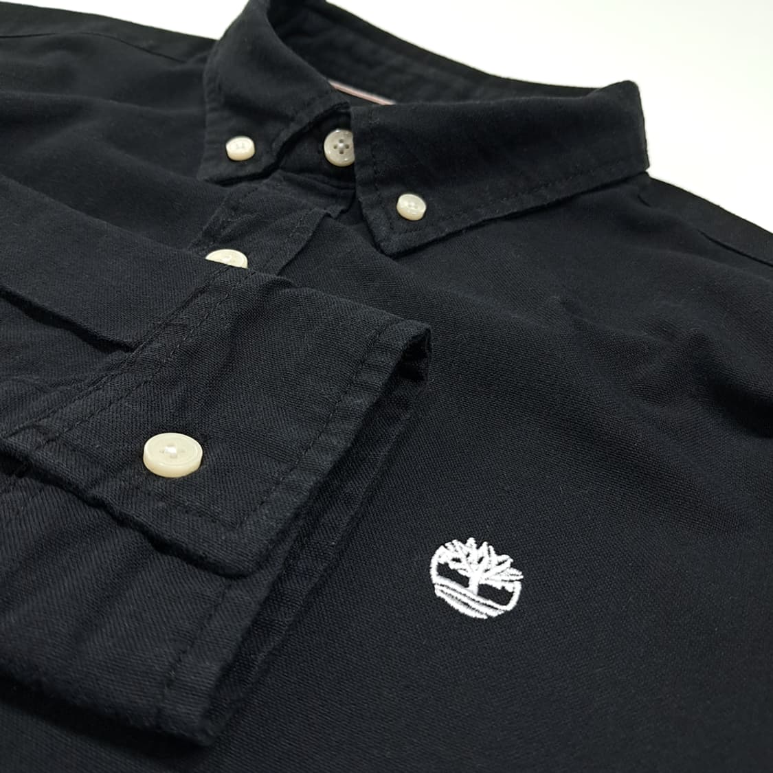 CL745 XL 팀버랜드 코튼 슬림핏 버튼다운 블랙 셔츠 남방 상품이미지4