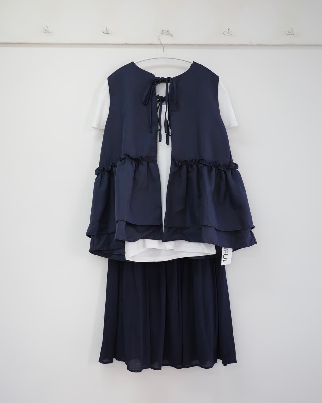 Friful navy frill vest 상품이미지7