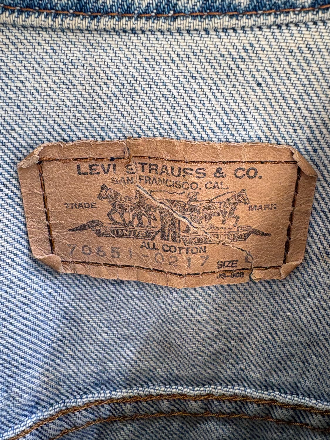 80's LEVIS 데님자켓 상품이미지7