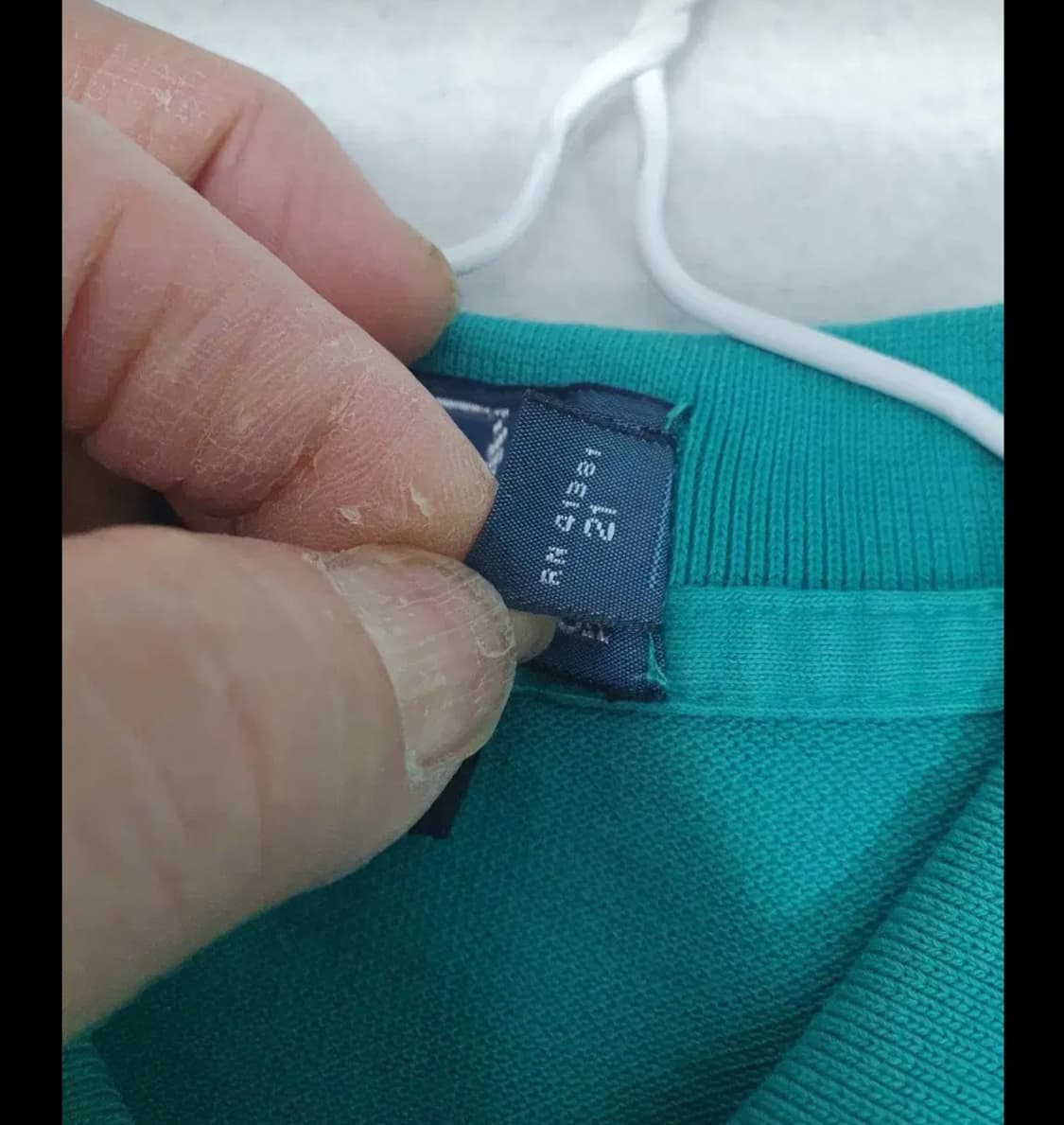 폴로 랄프로렌 빅포니 커스텀핏 카라티 (청록/오렌지) M 상품이미지4