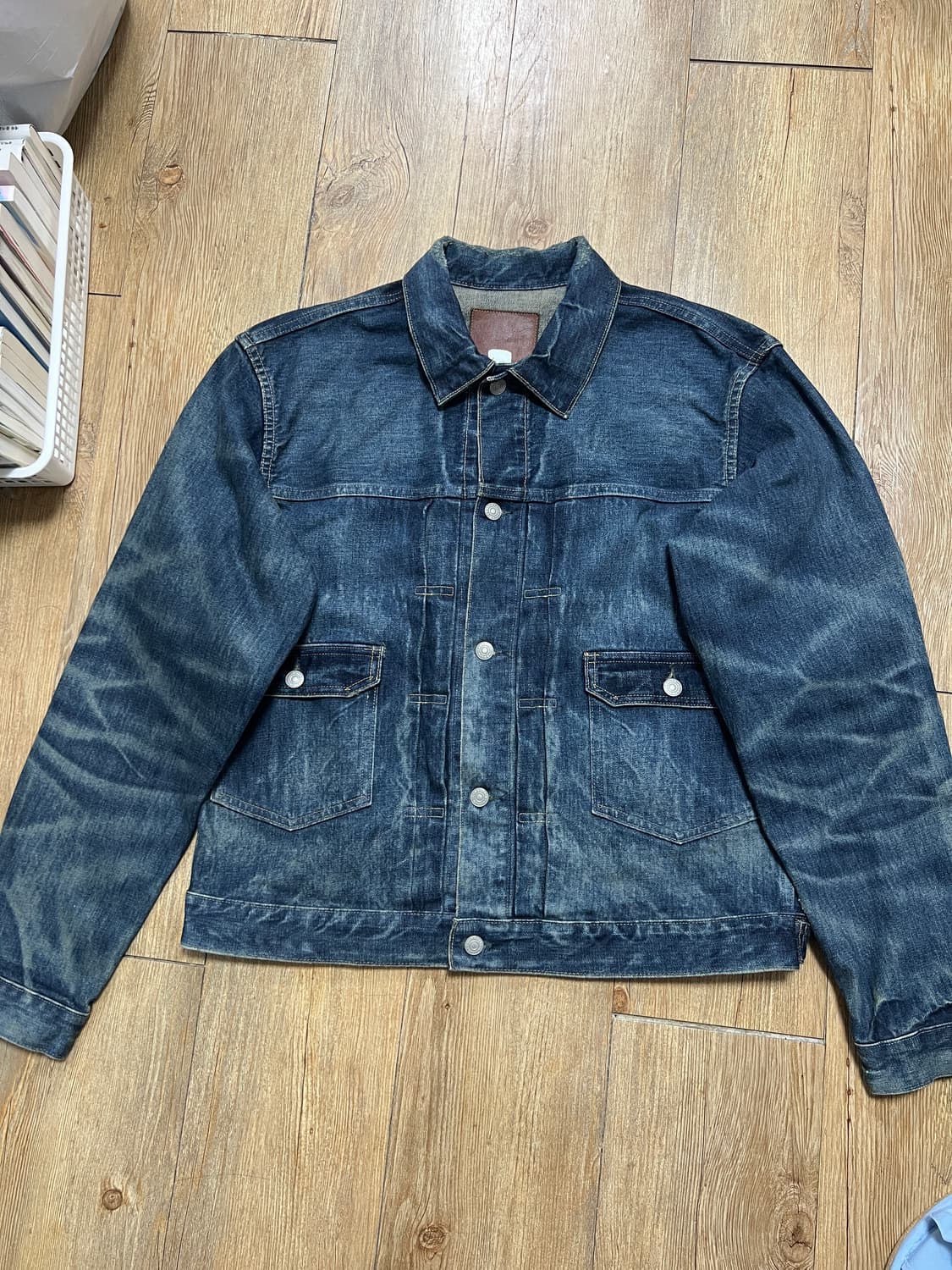 택포49) RRL 더블알엘 웨스트뷰 트러커 데님자켓 L 상품이미지1