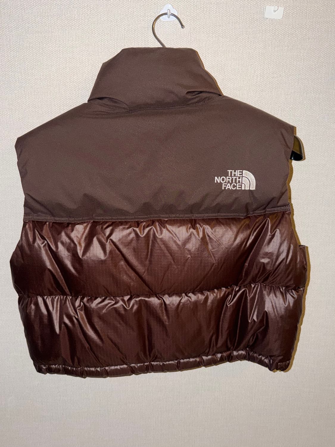 노스페이스 눕시 패딩 조끼 브라운 상품이미지2