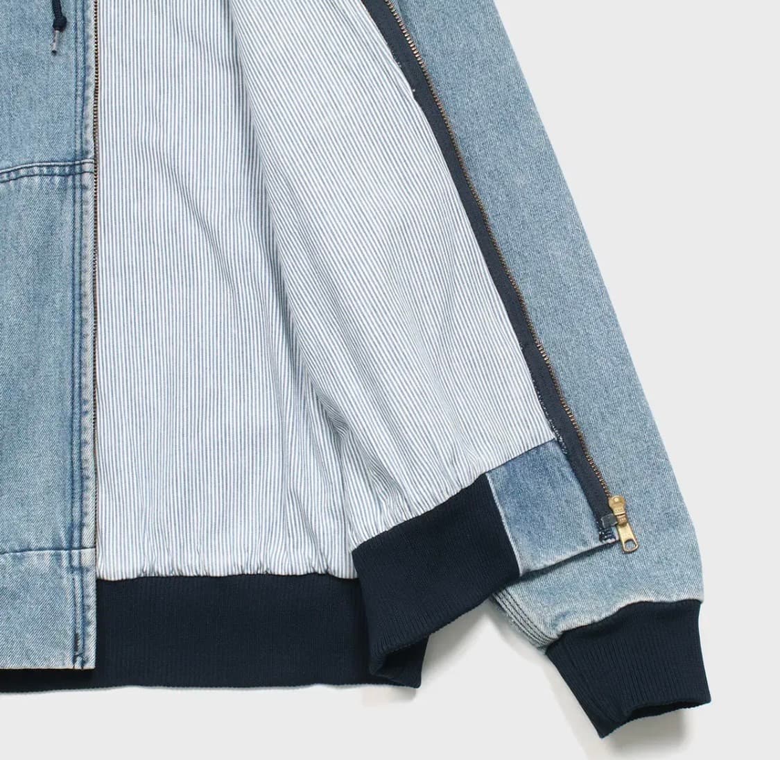 오어슬로우x빔즈 데님 후드 집업 자켓 상품이미지7