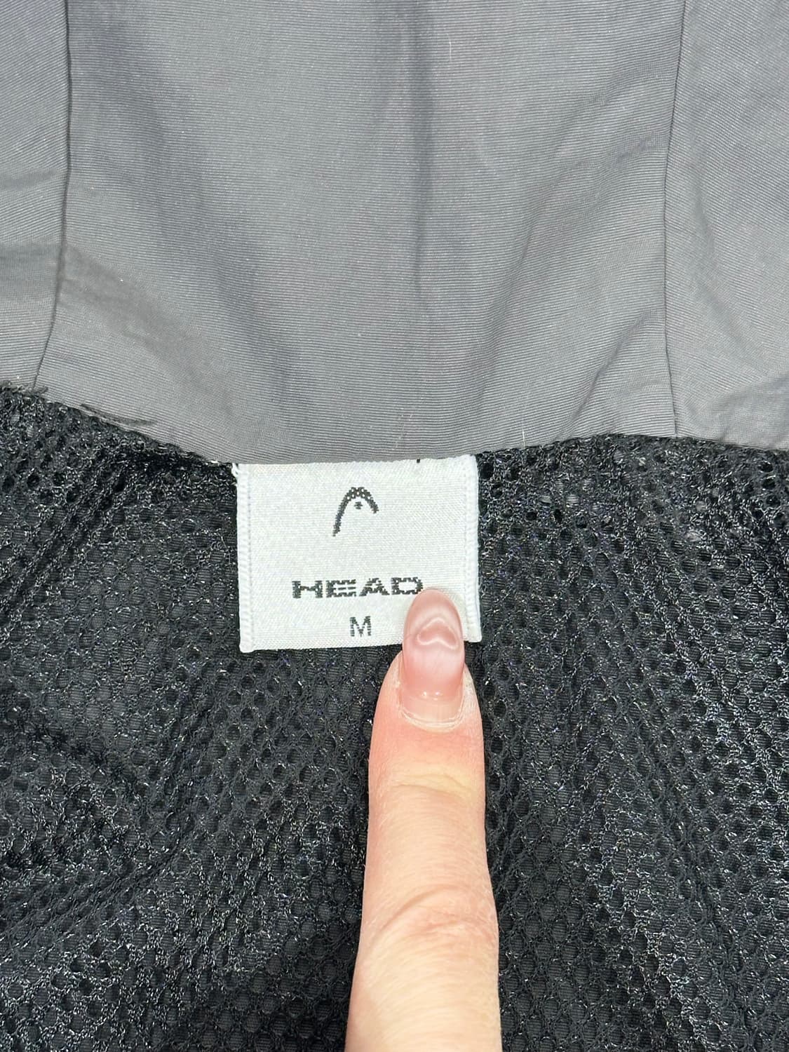 헤드 차콜 블랙 올드스쿨 후드 바람막이 트랙 자켓 M 상품이미지7