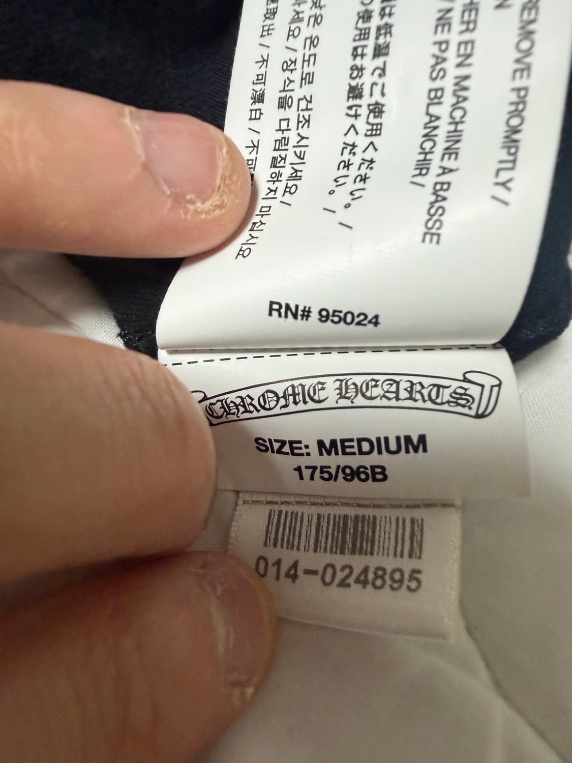 크롬하츠 백 프린팅 십자가 롱슬리브 상품이미지7