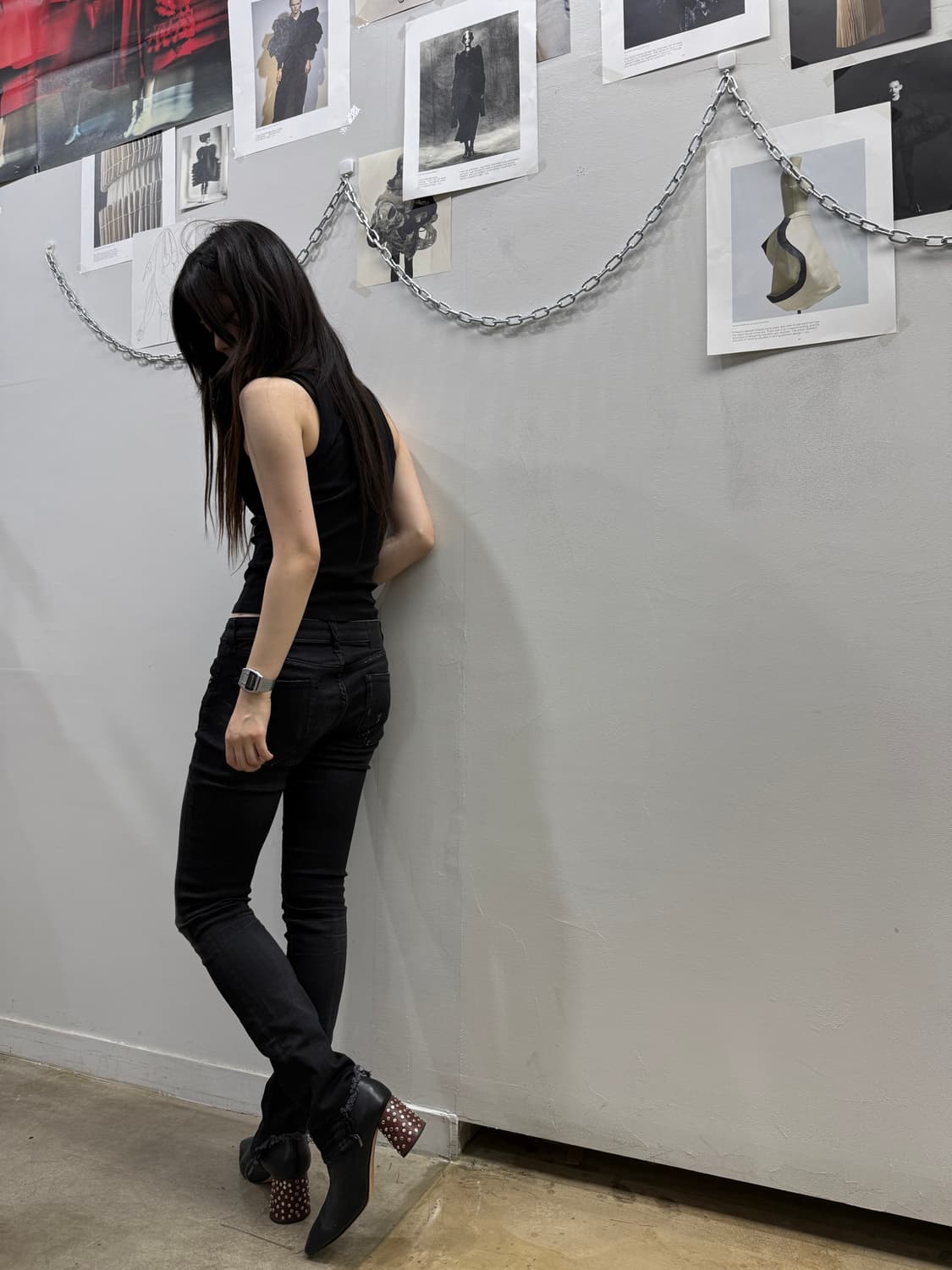 R13 그런지 데님 스트레이트 진 상품이미지5