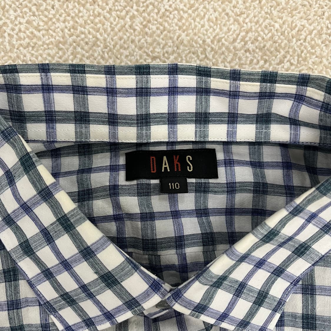 [110] 닥스 체크 린넨 셔츠 남방 0102M1 상품이미지2