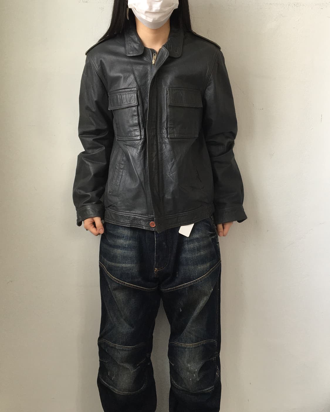 Cow leather jaacket 상품이미지1
