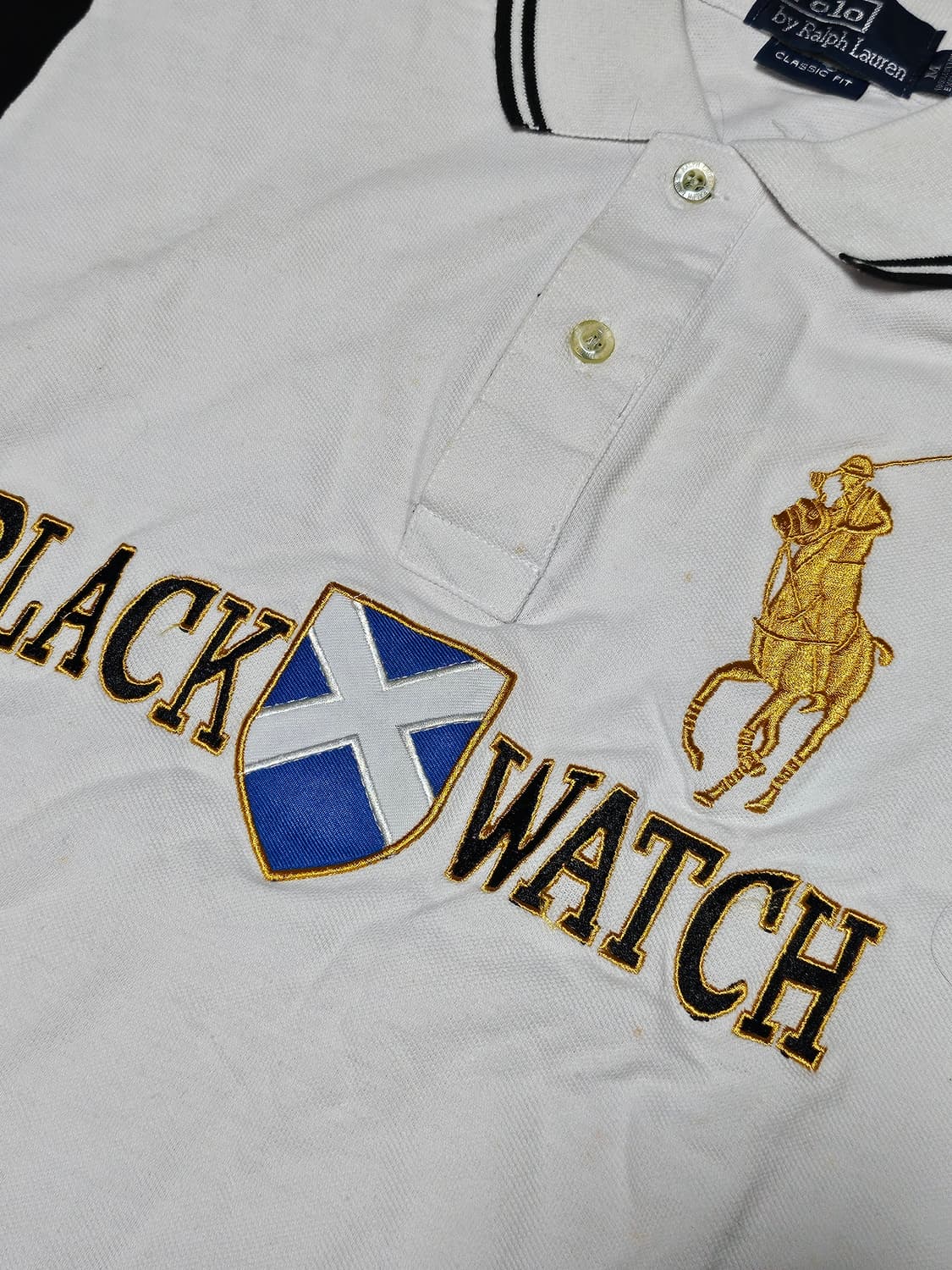 폴로랄프로렌 블랙와치 빅포니 카라티 카라티셔츠 럭비티 M 상품이미지2