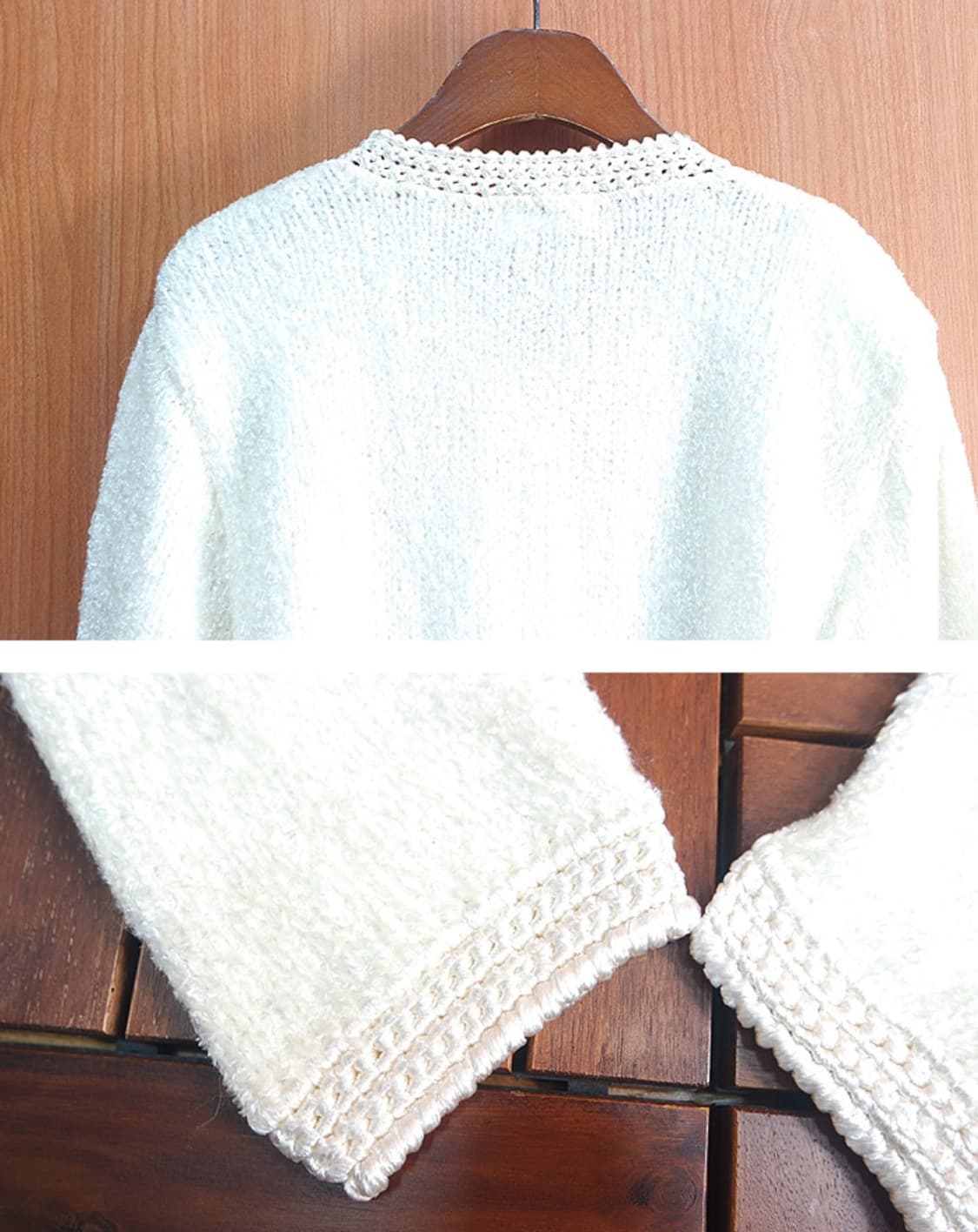 새제품~!!  빈티지 금장 진주 버튼 스웨터 가디건 상품이미지6