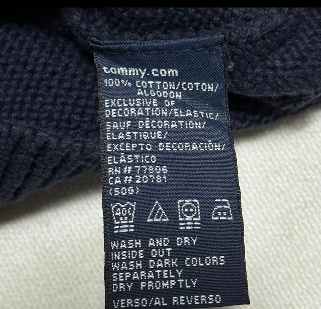 M 타미힐피거 네이비 라운드 니트 상품이미지5