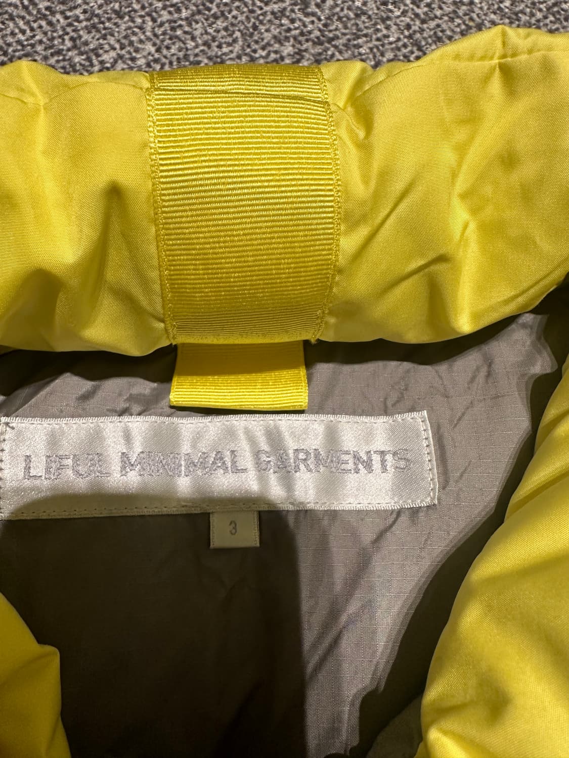 라이풀 다운 조끼 옐로우 3사이즈 상품이미지2