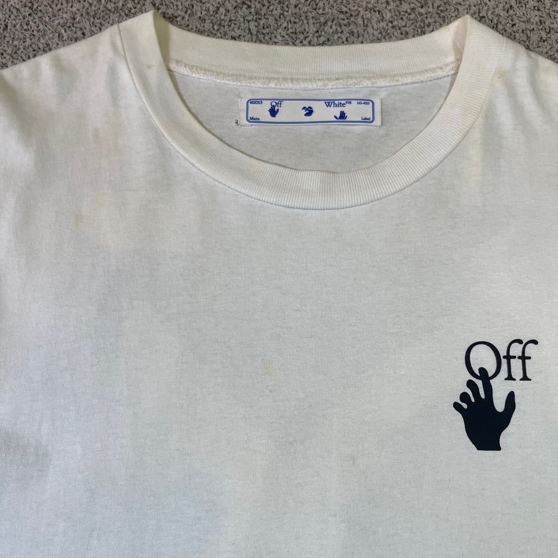 오프 화이트 파스칼 애로우 반팔 티셔츠 상품이미지8