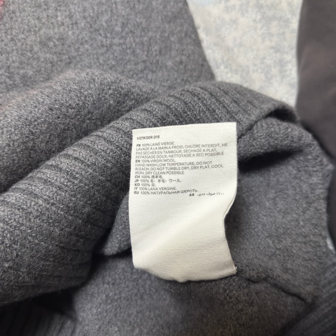 [S,무하자] 아미 빅하트 로고 니트 상품이미지3