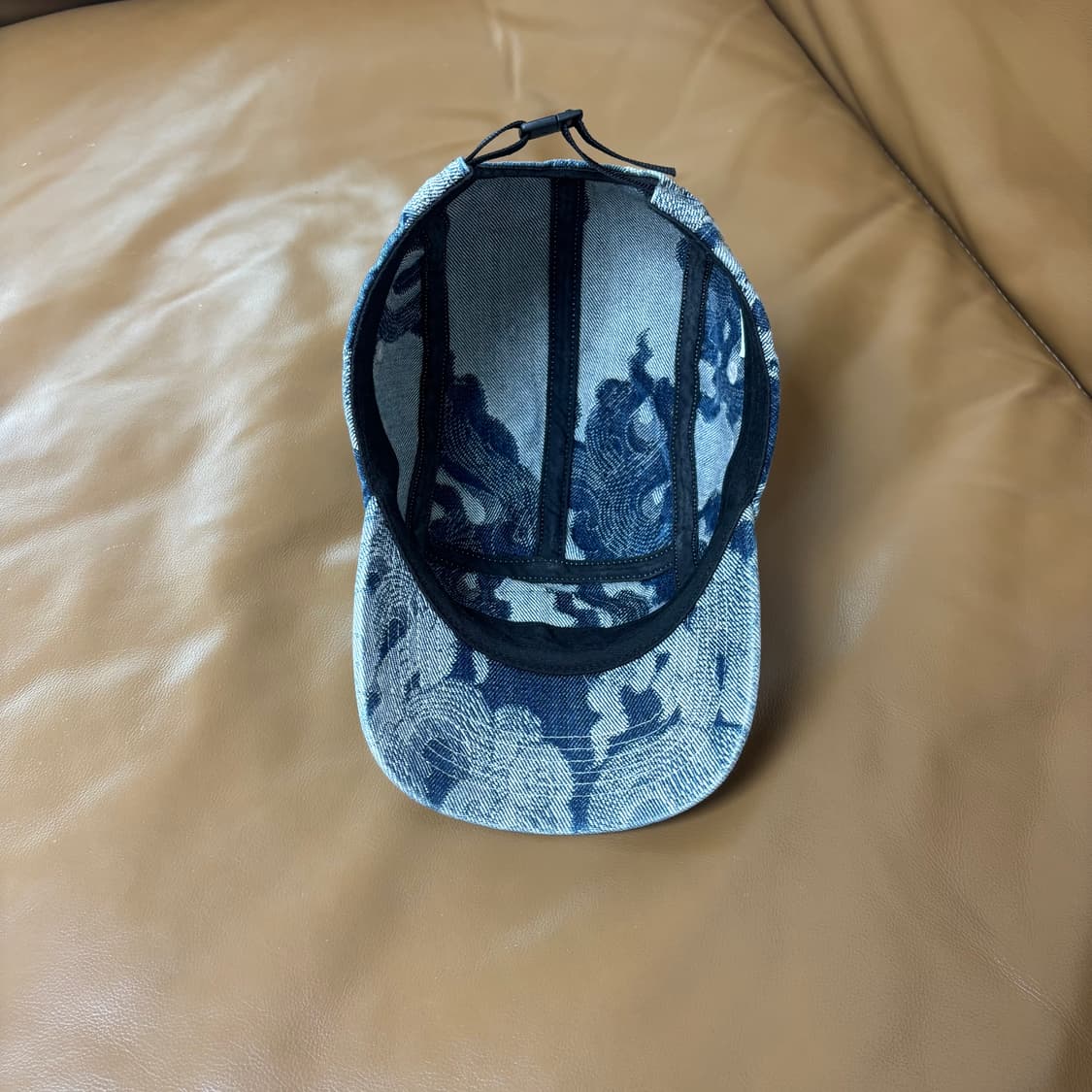 Supreme 슈프림 플레임 워시드 데님 캠프캡 모자 (Denim) 상품이미지6