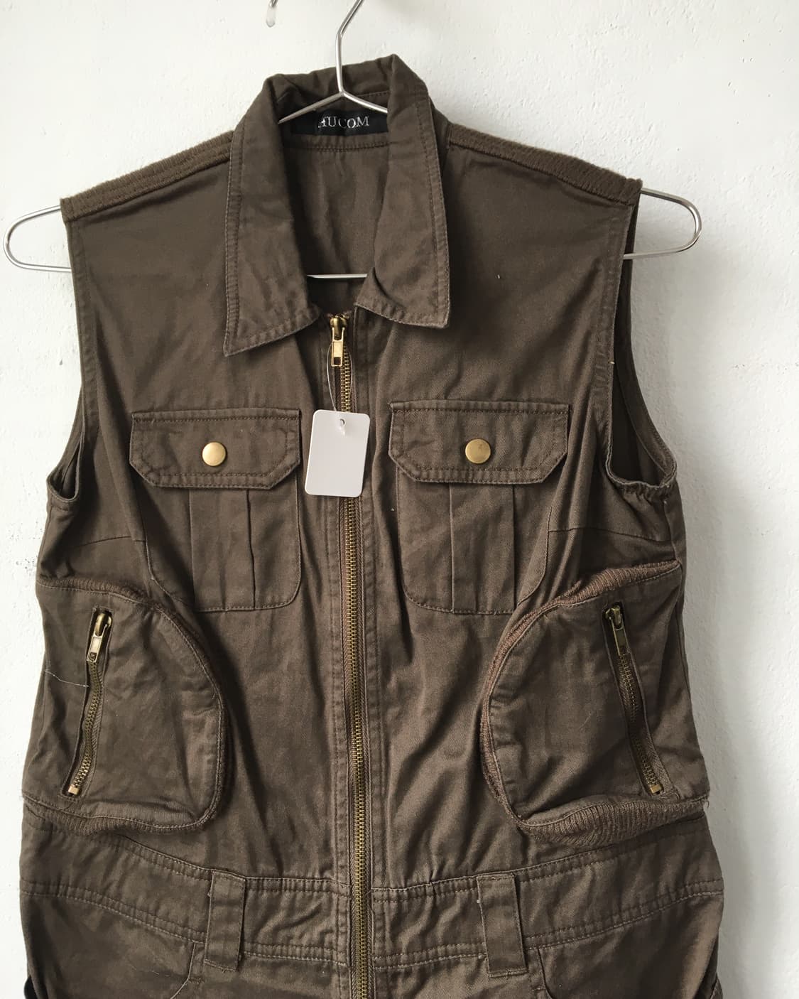 Multi pocket point high neck vest 상품이미지4
