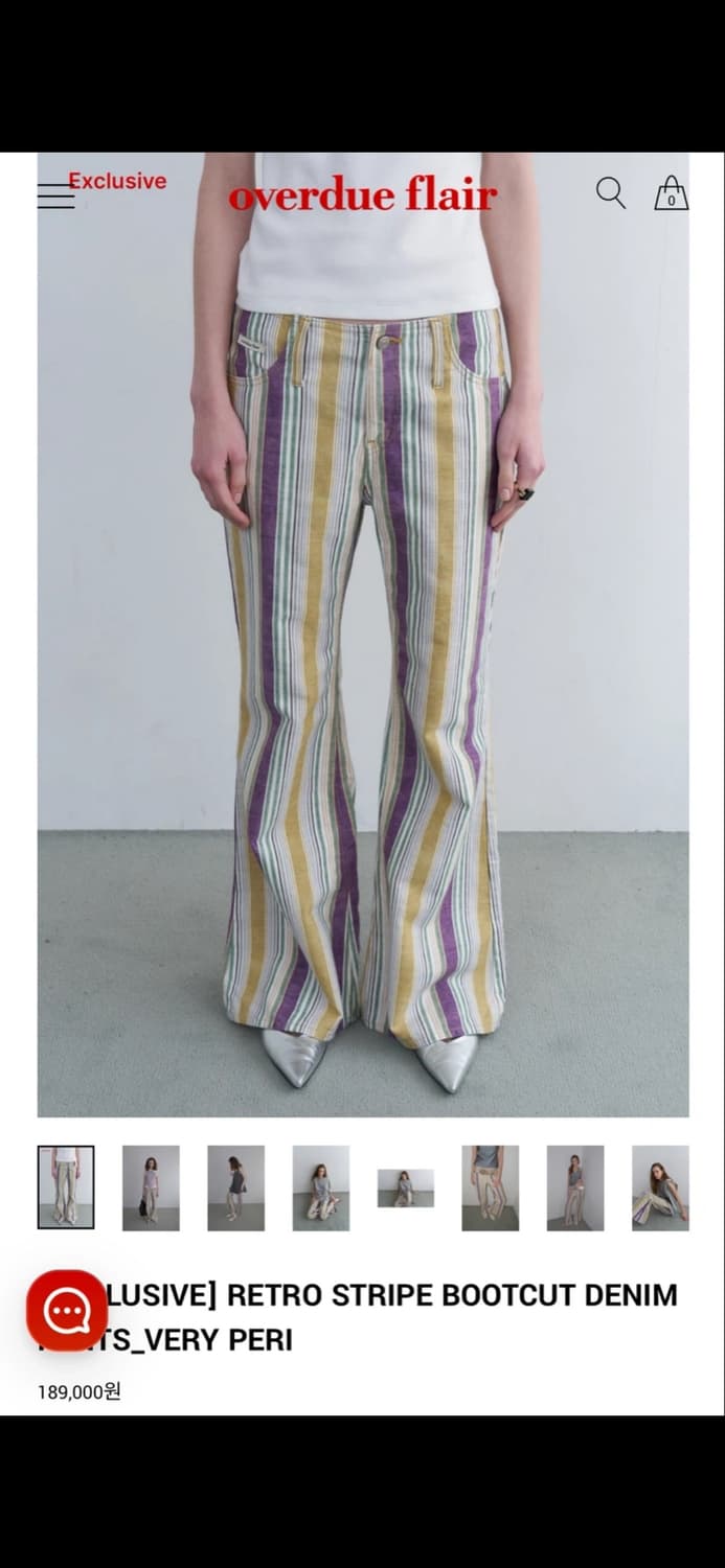 오버듀플레어 RETRO STRIPE BOOTCUT DENIM PANTS_ 상품이미지1
