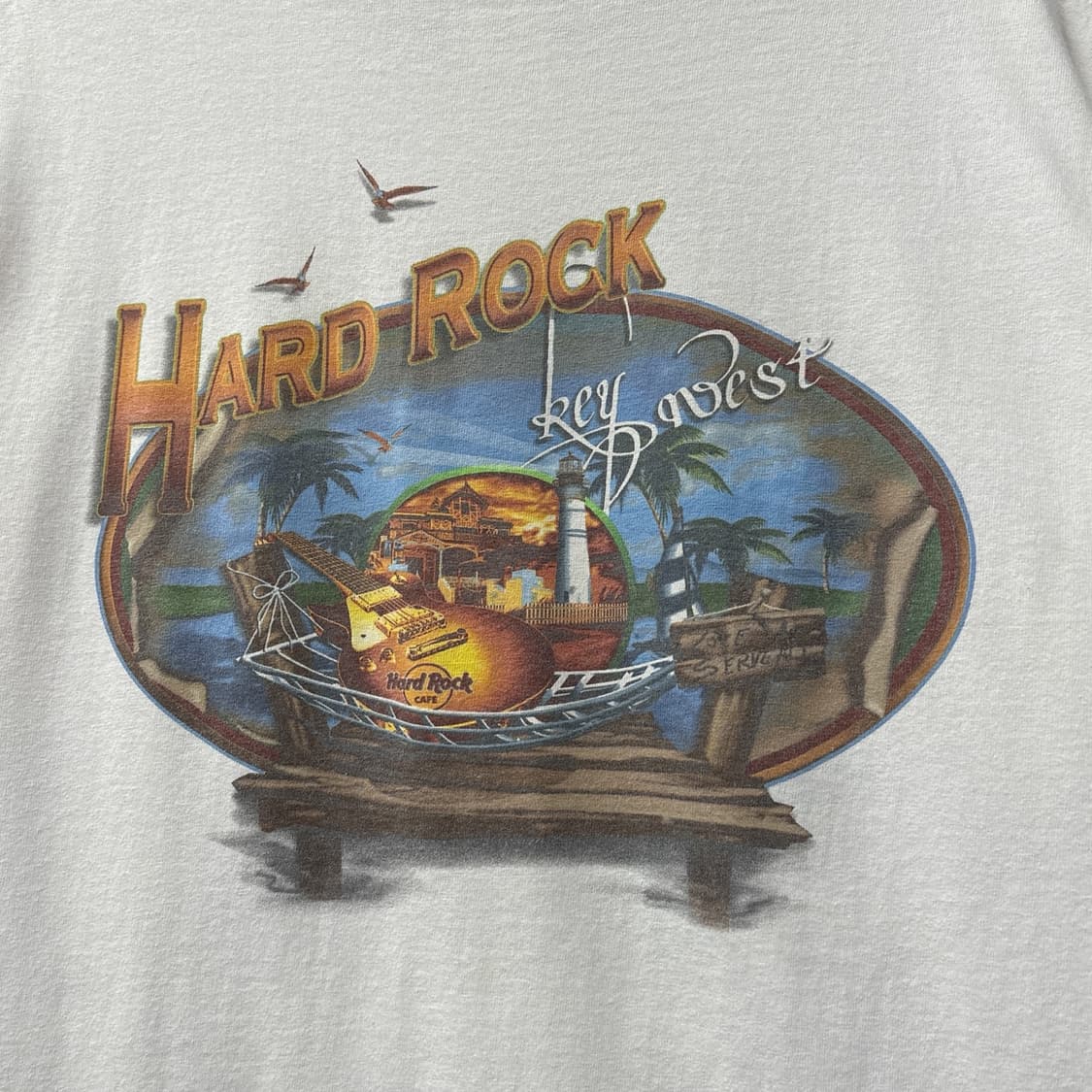 00s 하드락카페 로컬시티 시리즈 키웨스트 프린팅 티셔츠 N1212 상품이미지6