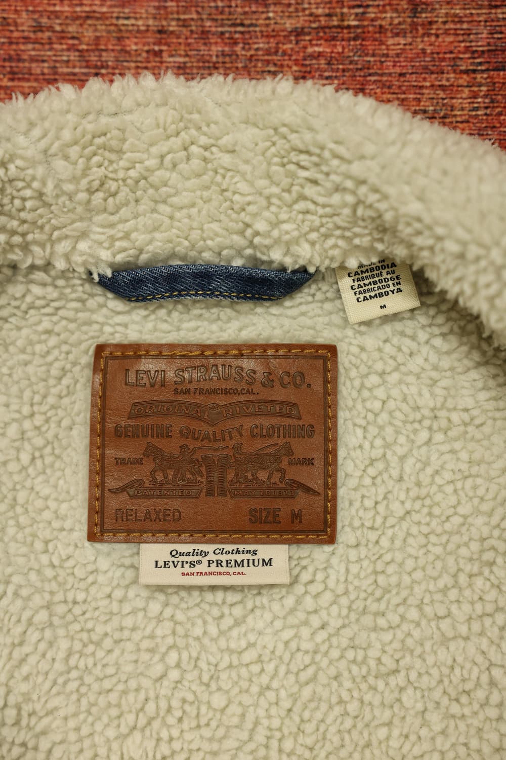 리바이스 프리미엄 쉐르파 데님자켓 1세대 판매 상품이미지9