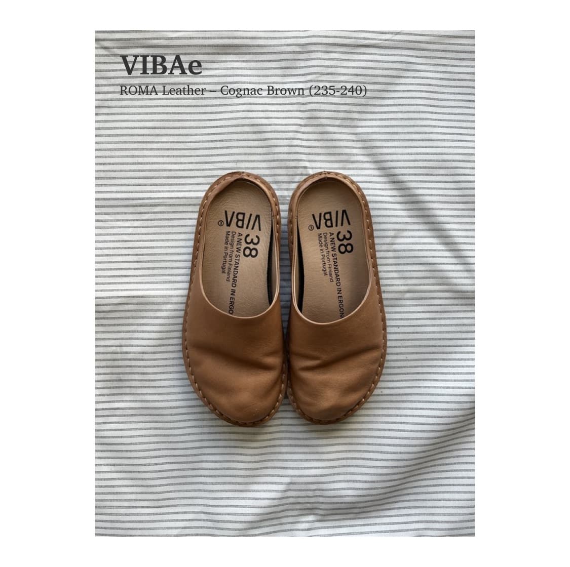 VIBAe 로마 레더 꼬냑 브라운 (235-240) 상품이미지1