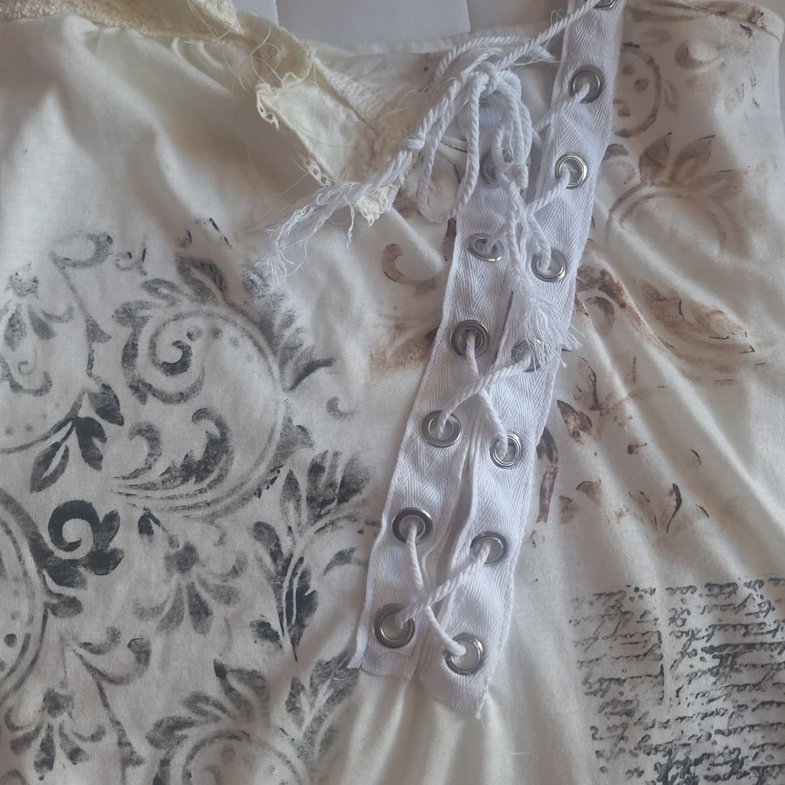 그런지 아일렛 원피스 y2k 페어리 커스텀 갸루 상품이미지4