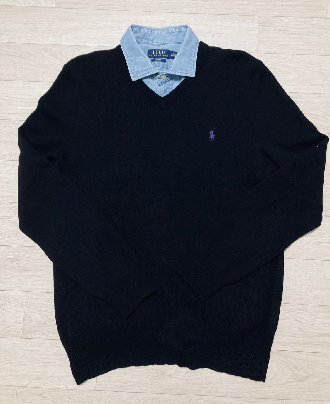 폴로 울 니트 100(L) 판매 상품이미지5