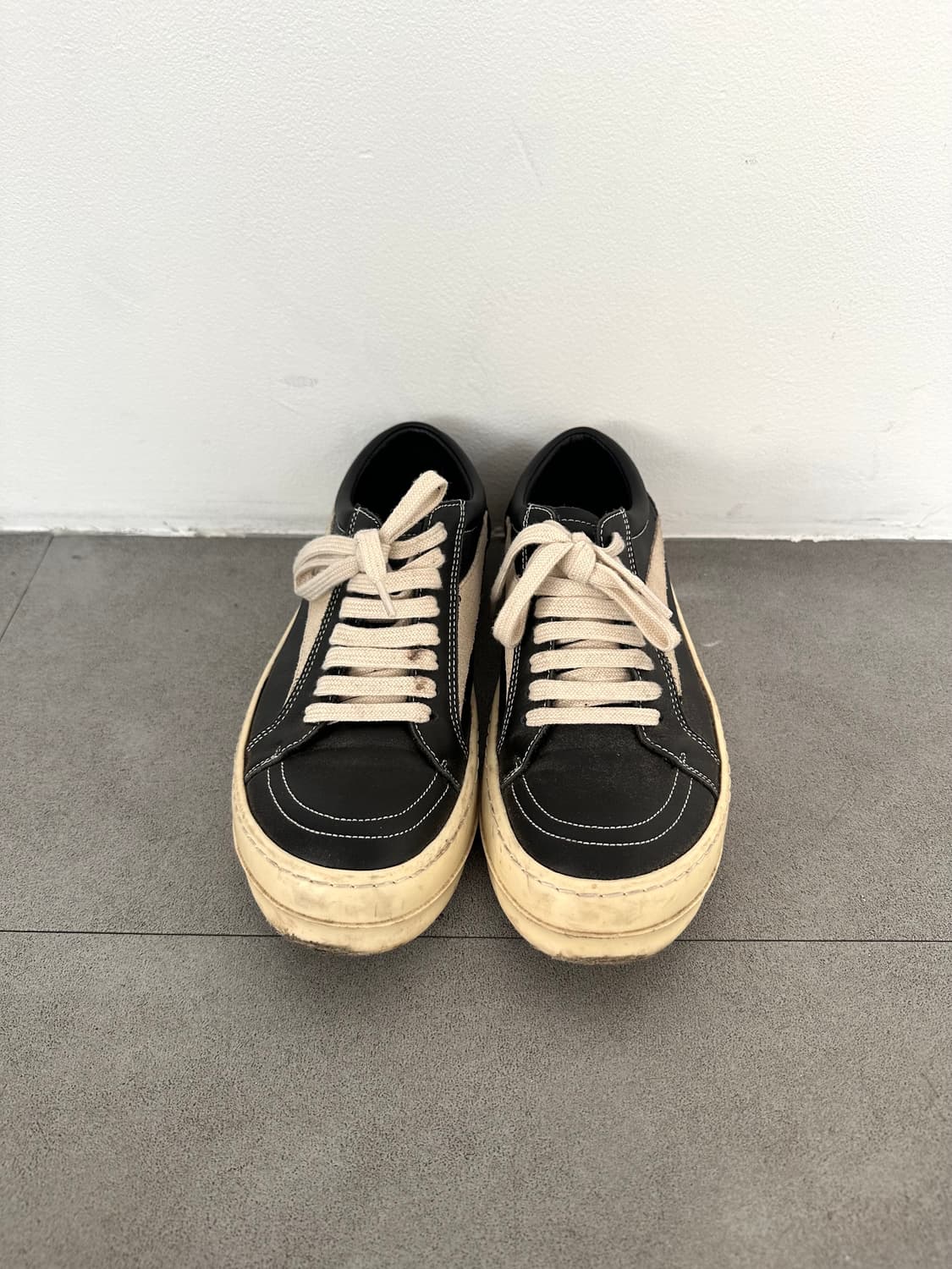 릭오웬스 빈티지 스니커즈 /릭반스 블랙밀크 상품이미지2