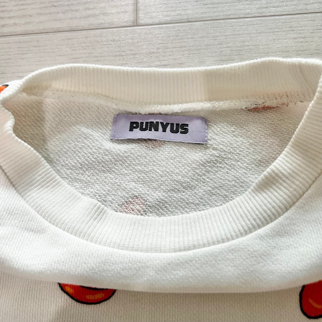 PUNYUS 오버사이즈 푸드 맨투맨 당근 일본 상품이미지7