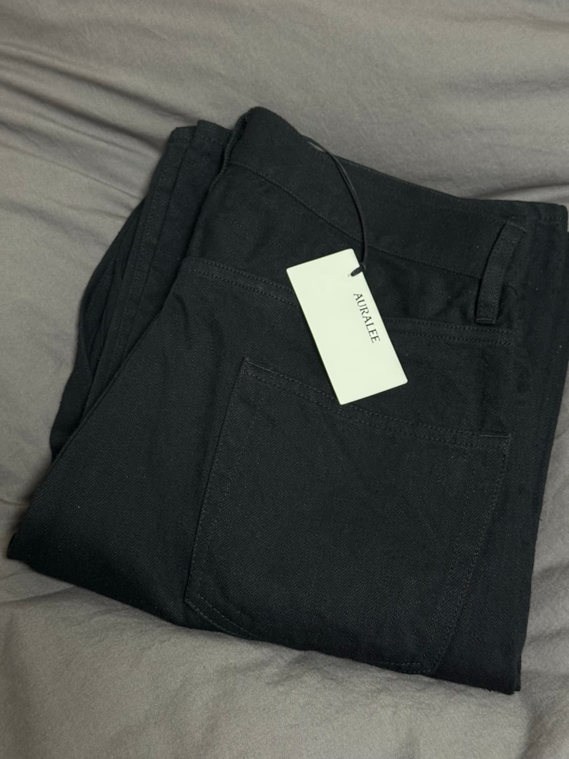 [30] 오라리 우메다 한큐 익스클루시브 셀비지 라이트데님 블랙 상품이미지5